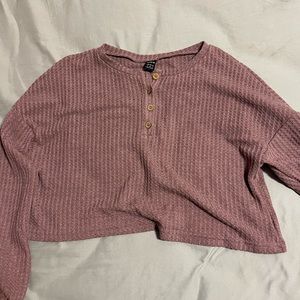 Mauve Cropped Sweater